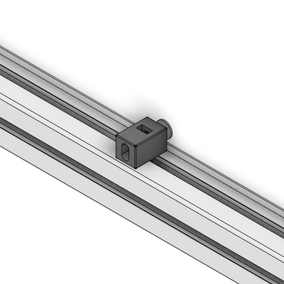 64-070-0 MODULAR SOLUTIONS ZINC PART<br>SPACER BLOCK MODEL 45 GRAY